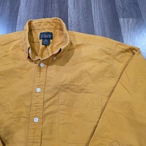 Vintage J. Crew Oarsman 100% Cotton Preppy Long Sleeve Button Down Shirt. L